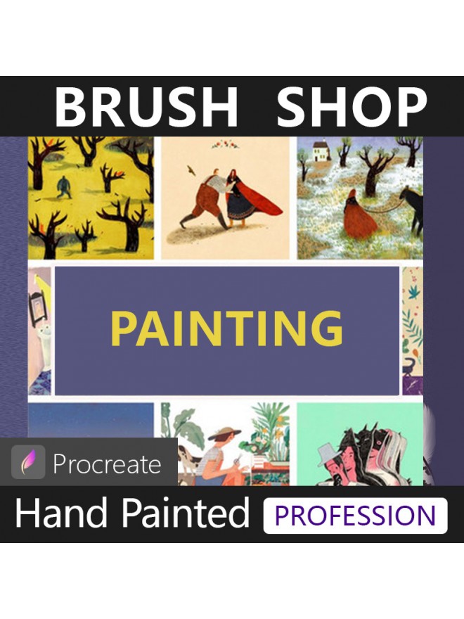 IA30 Fresh coloring brushes powder painting brushes